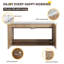Meuble-lavabo mural double 84 po avec plateau en résine, 84 po et 4 portes