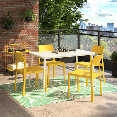 Chandler 4 - Person Patio Dining Set with Rectangular Table