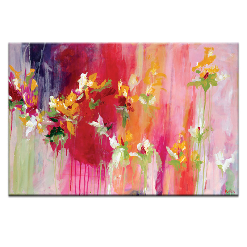 April Blooms by Amira Rahim - Print on Canvas, 102cm H x 152cm W x 3.8cm D
