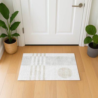 Premium Machine Washable Mayfield AMF2131 Geometric Rug