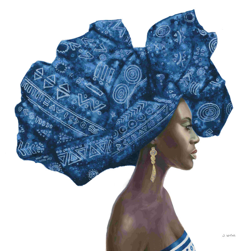 Pure Style II bleu, H 36 po x l 36 po, Non, Toile tendue