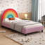 Lit simple tapissier style arc-en-ciel mignon