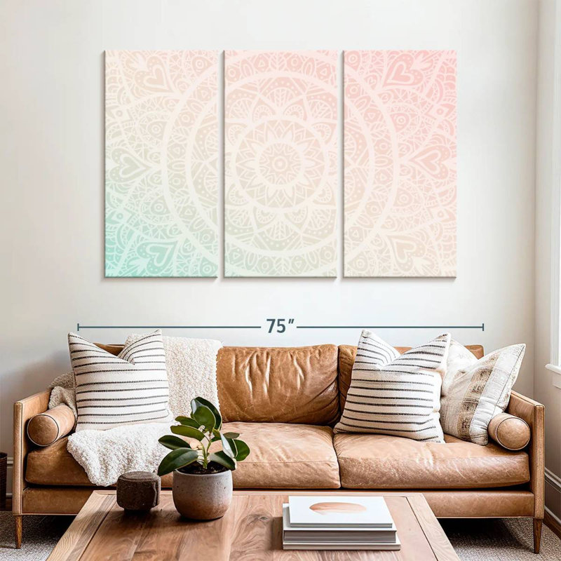 Kerner Gradient Mandala, 42" H x 65" W
