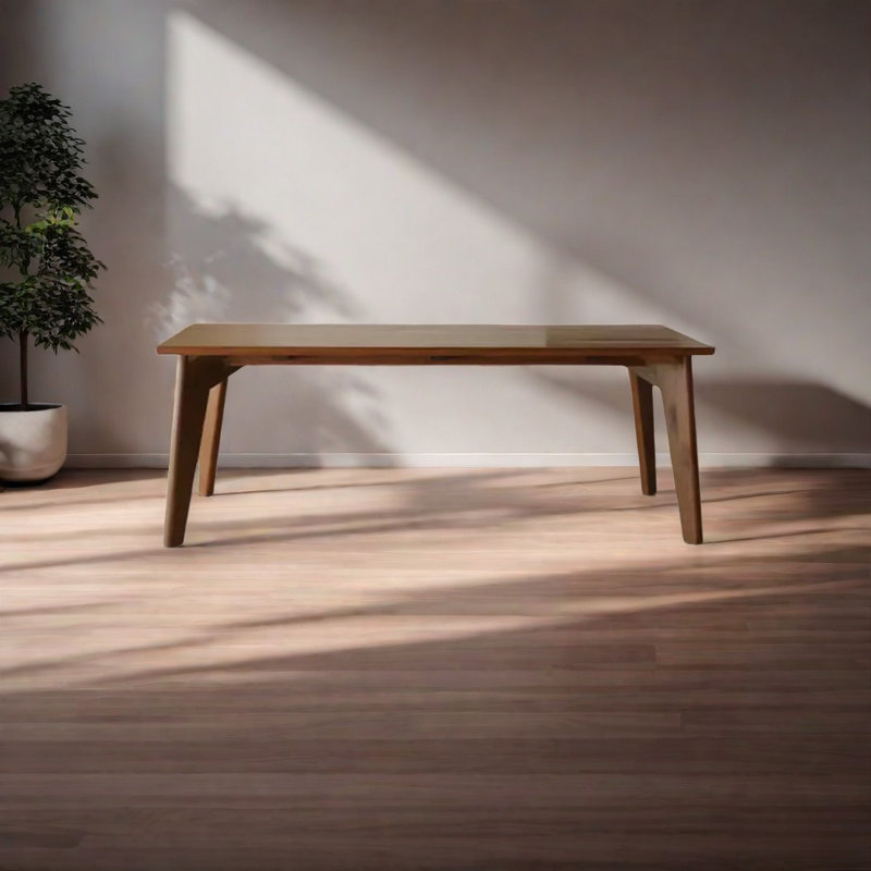Solid Wood Dining Table, 27.55" W x 55.11" L 