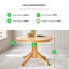 Tamala 4 - Person Rubberwood Solid Wood Dining Set-111357886