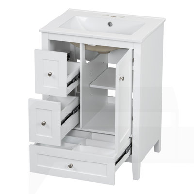 24" Bathroom Vanity with Storage