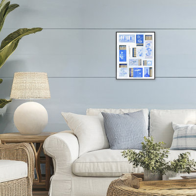 Giclée encadrée bleue, encadrée par Ziwei Li
