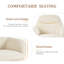 48.5cm H Fabric Upholstered Dining Chair with Arm-483587306