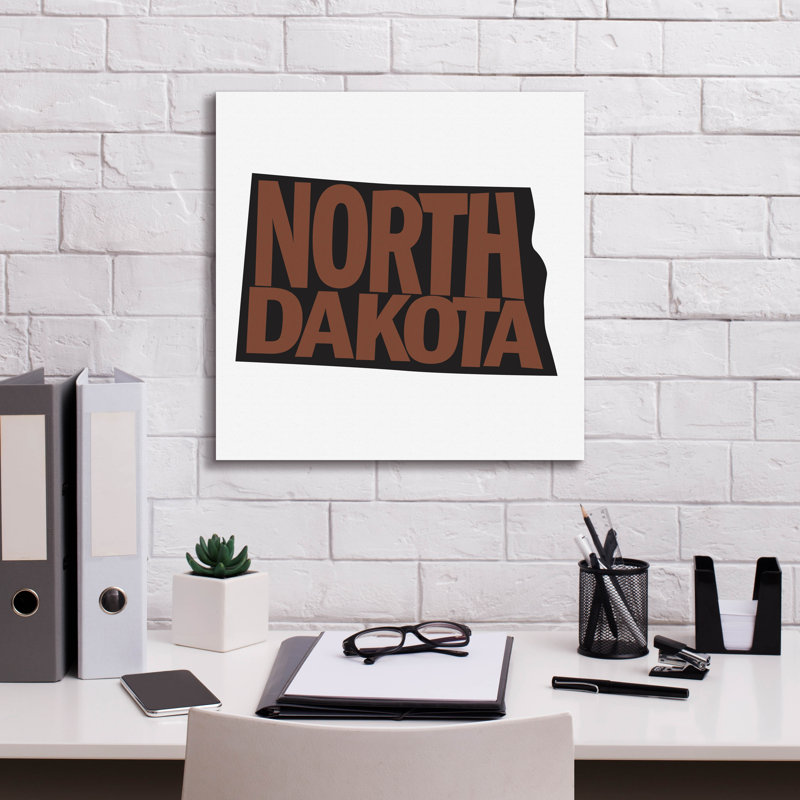 'North Dakota 2' by Art Licensing Studio Canvas Wall Art