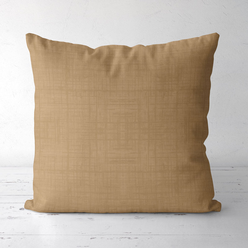 Housse de coussin carré et insert, Caramel clair