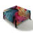 Multicolore Poupart Playful Matrix - Grand repose-pieds carré Pop Art