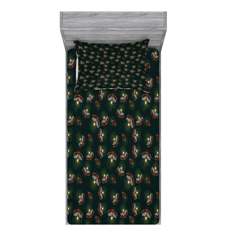 Microfiber Sheet Set, Twin Sheet Set with Fitted Sheet