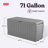 Keter Marvel 71 Gallon Durable Resin Outdoor Storage and Organization Deck Box Ideal For Garden Patio Furniture and Supplies, Light Grey-122540798