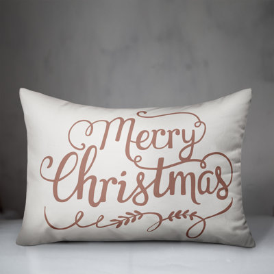  Merry Christmas Lumbar Pillow
