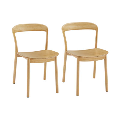 Chaise d'appoint en bois massif Bonalyn