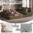 108" L-shaped Modular Sectional Sectional Sofa, Corduroy Sleeper Couch Bed, Compression Foam Sectional with Headrest - No Assembly Required-306480442