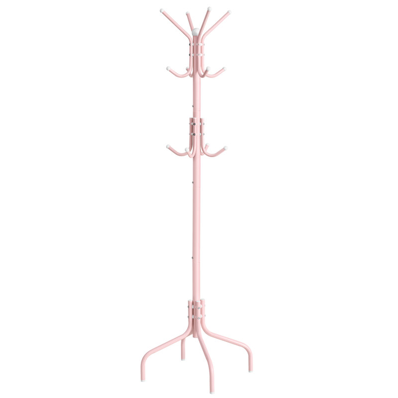 Steel Freestanding 8 - Hook Coat Rack