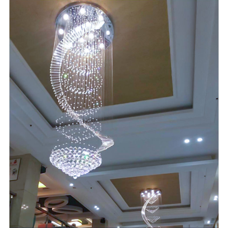 12 - Light Dimmable Tiered Chandelier