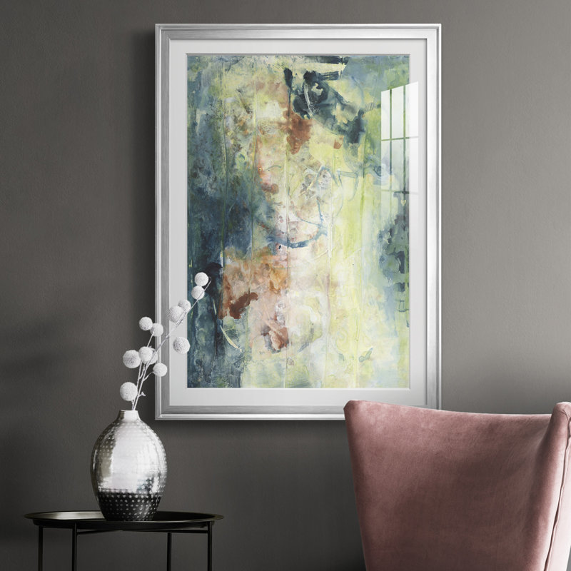 Nature's Elements I, reproduction encadrée de qualité supérieure - prête à être accrochée, Argent