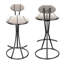 Ensemble de 2 tabourets de bar rembourrés avec tabourets de bar modernes en velours pour îlot de cuisine et salon-144202761