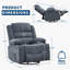 Fauteuil inclinable et pivotant à 360 ° avec porte-gobelets et poches pour adultes-1978620270
