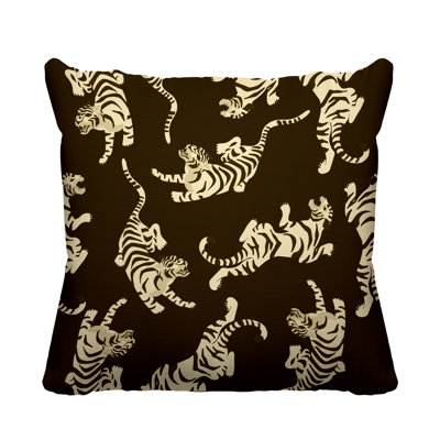 Coussin décoratif intérieur / extérieur Tigger Boho Tiger