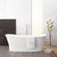 Cloud 62" x 29.875" Freestanding Soaking Solid Surface Bathtub with Wetmar Bio-70767157-110843007