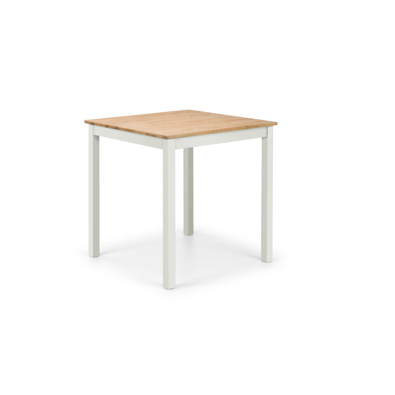 Carmel Oak Solid Wood Dining Table, Ivory