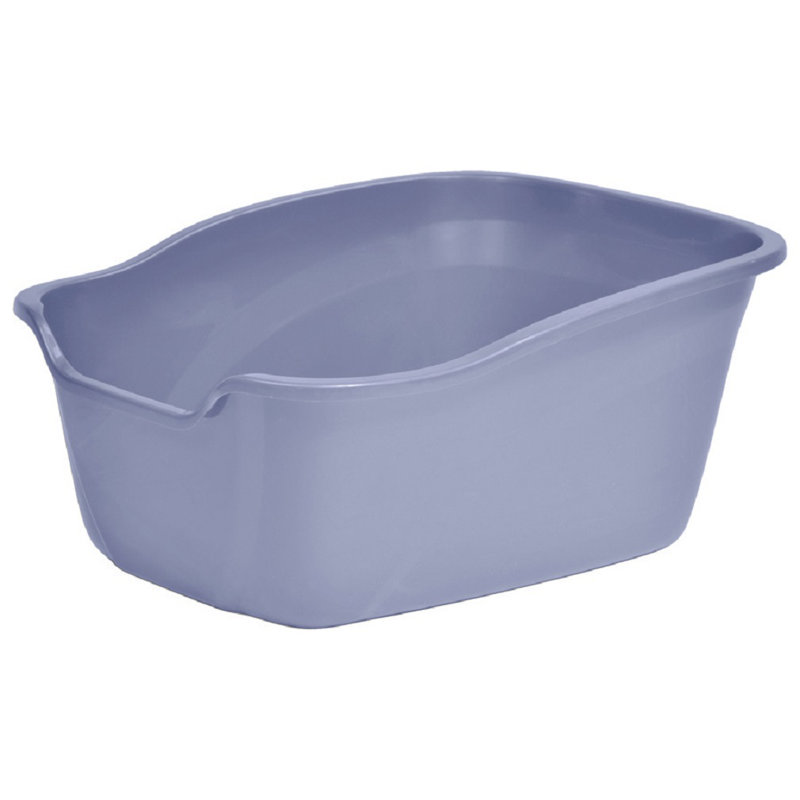 Bac à litière standard en plastique, Mauve, H 9,25 po x l 17,13 po x P 21,25 po
