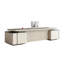 Bureau de direction en L 78,74 po gris de luxe italien-1432517052