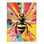 Multicolor Floral Detail Bee Patterned Woven Base Modern Decorative Rug-230344566