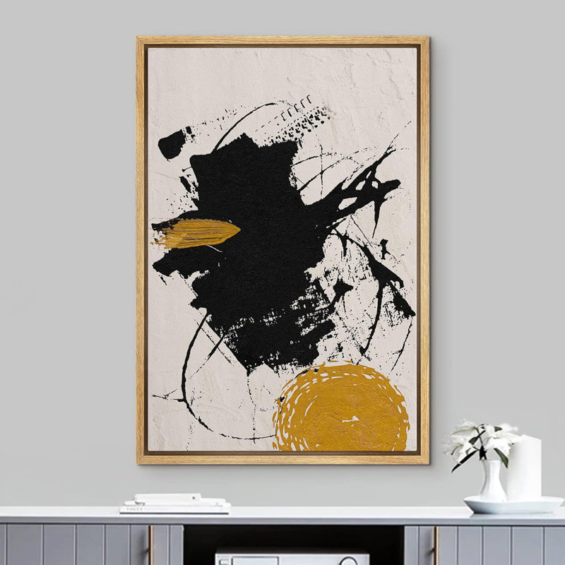 Effet de coup de peinture abstrait grunge, Naturel, H 24 po x l 16 po