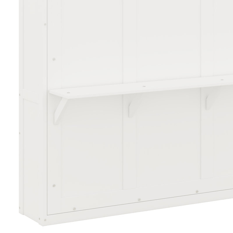 Ensemble mural escamotable avec lit escamotable, Lit double