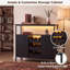 Buffet avec porte-bouteilles, armoire de ferme avec porte-1895444825