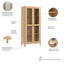 Grande armoire de rangement avec portes en verre pour la salle à manger ou le salon