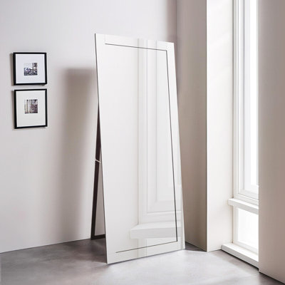 Boulogne Glass Flat Freestanding Full Length Mirror