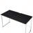 Rectangular Desk with Metal Frame