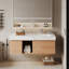 Wall Mounted Single Bathroom Vanity Modern floating Vanities with Solid Wood, 2 Drawers-1277092656-1277092663-1297176549