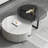 Modern light luxury round coffee table combo