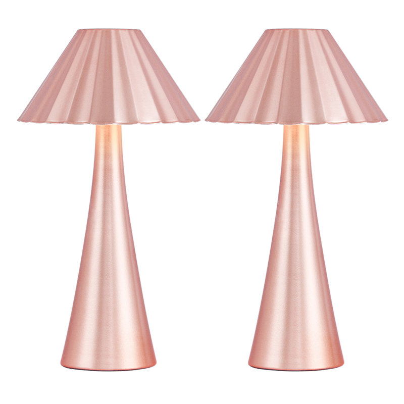 Lampe de table à DEL 10,5 po Nelie, Rose