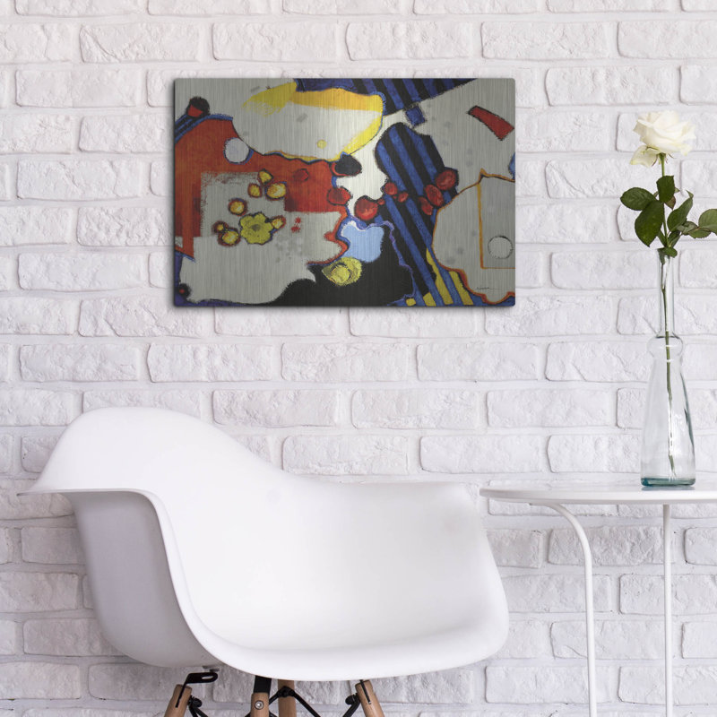 Art mural luxueux «Grey Spots Mod» par Shirley Novak, H 16 po x l 24 po