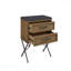 Table de chevet 2 tiroirs Almond
