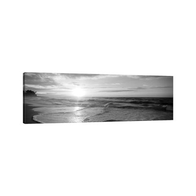 Coucher de soleil sur la mer - Giclée sur toile tendue avec châssis