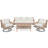 4 Pieces Outdoor Conversation Set-2146887232