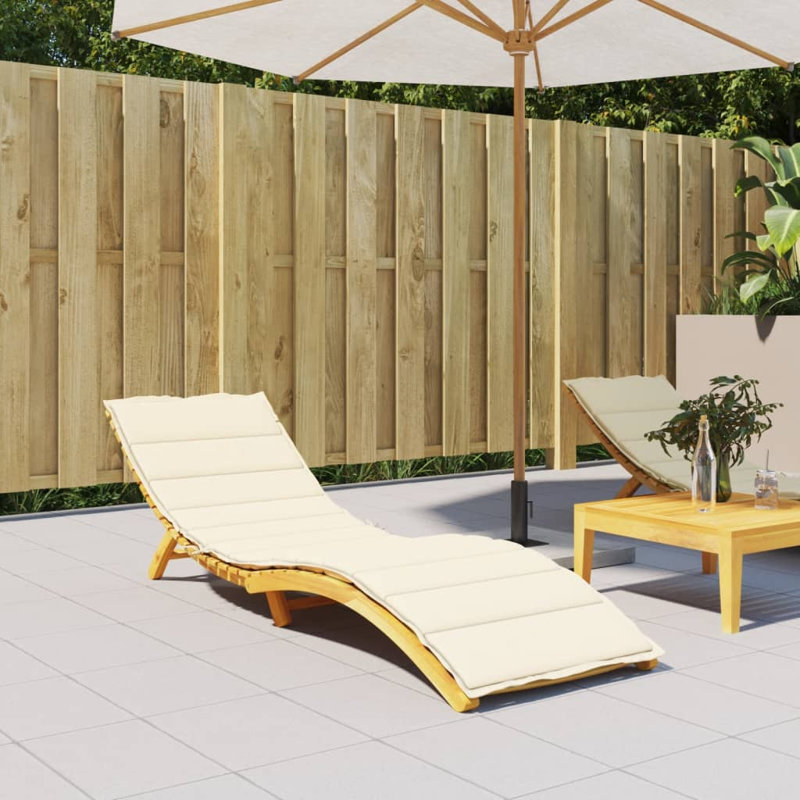 Outdoor Seat / Back Cushion, Black, 1.6" H x 78.7" L x 27.6" W