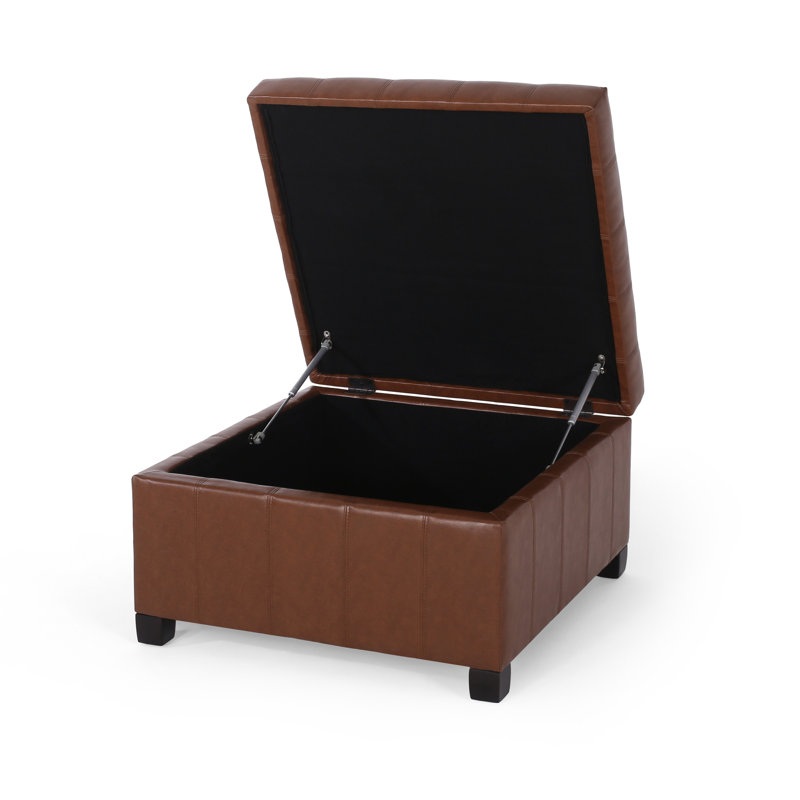 Modern Style Ottoman, Light Brown