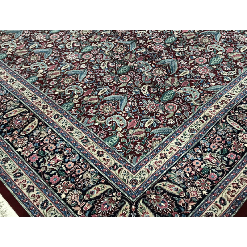 Jahan Wool Oriental Area Rug in Pink