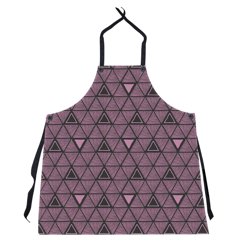 Patricia Geoffrey Bib Apron, Pink/Black