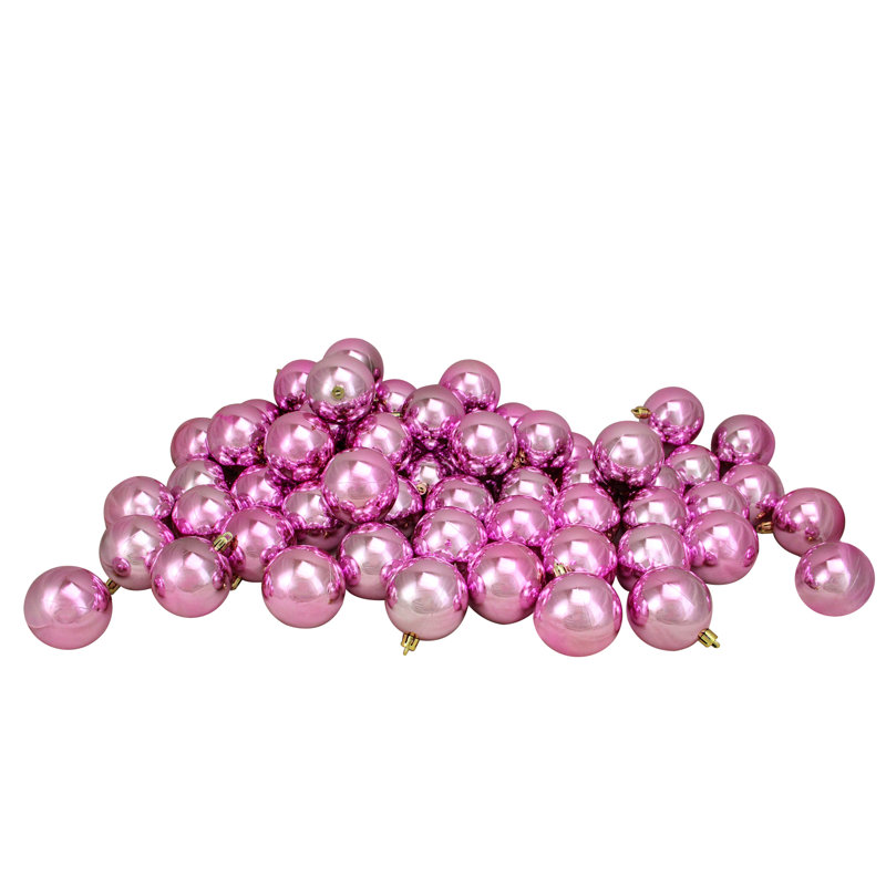 Boule de Noël incassable, Rose bonbon