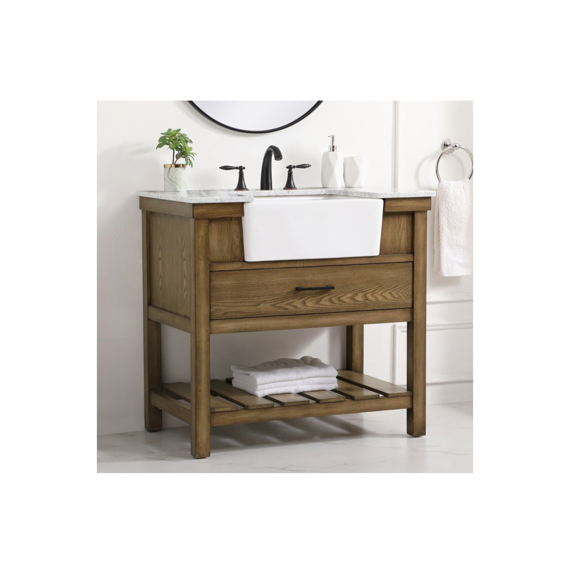 Pelaghia 36'' Single Bathroom Vanity, Driftwood